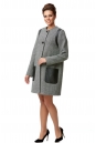 Женское пальто из текстиля без воротника 8009892-2