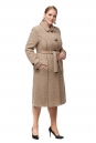 Женское пальто из текстиля с воротником 8012231