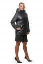 Женская кожаная куртка из натуральной кожи с капюшоном 8013030-2