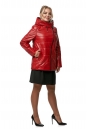 Женская кожаная куртка из натуральной кожи с капюшоном 8013031-2
