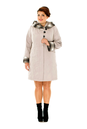 Женское пальто из текстиля с капюшоном 8015963