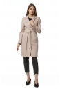 Женское пальто из текстиля с воротником 8017160