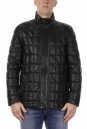 Мужская кожаная куртка из натуральной кожи с воротником 8018371
