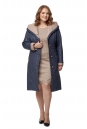 Женское пальто из текстиля с капюшоном 8019511-2