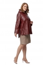 Женская кожаная куртка из натуральной кожи с капюшоном 8019664-2