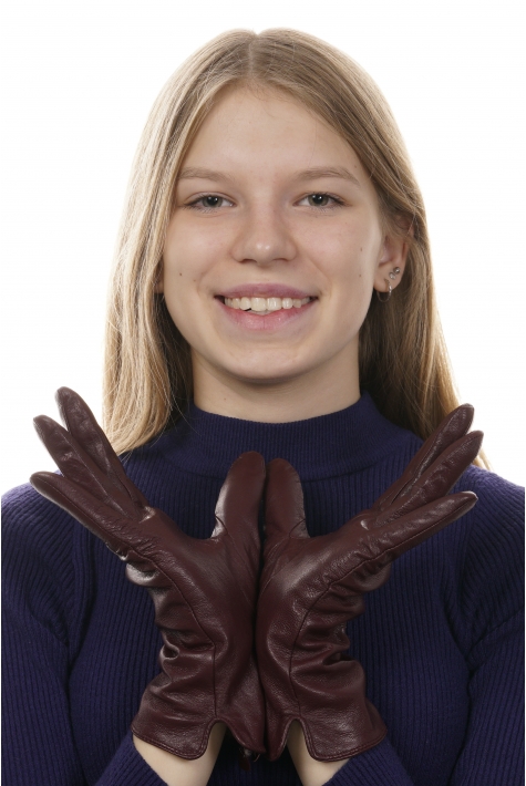 Перчатки женские кожаные 8020193