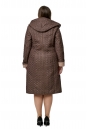 Женское пальто из текстиля с капюшоном 8020458-3