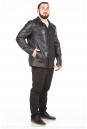 Мужская кожаная куртка из натуральной кожи с воротником 8023122-2