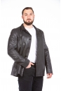 Мужская кожаная куртка из натуральной кожи с воротником 8023122-4