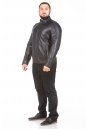 Мужская кожаная куртка из натуральной кожи с воротником 8023632-2