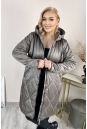 Женское пальто из текстиля с капюшоном 8024039-3