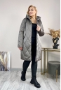 Женское пальто из текстиля с капюшоном 8024039-4